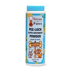 Bones N Paws Pee-Lock Super Absorbent Powder Liquid To Solid for Dogs & Cats Deodorizer 100 G| Instantly Solidifies Pee, Vomit & Waste Poop Puppy Safe | Odor Control with Lemon Essential Oil | Non-Toxic, Biocide-Infused Pet Cleaner |