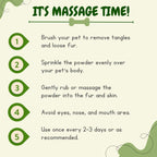 BONES N PAWS Anti-Tick & Flea Powder 300 G for Dogs & Cats | with Diatomaceous Earth, Neem, Geranium & Essential Oils | Kills Lice, Flea Eggs, Bacteria | Puppy Safe ,Anti-Fungal, Antibacterial Puppy Safe