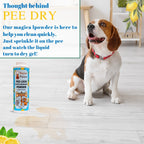 Bones N Paws Pee-Lock Super Absorbent Powder Liquid To Solid for Dogs & Cats Deodorizer 300 G| Instantly Solidifies Pee, Vomit & Waste Poop  Puppy Safe  | Odor Control with Lemon Essential Oil | Non-Toxic, Biocide-Infused Pet Cleaner