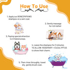 Bones N Paws 2-in-1 Anti-Tick & Flea Dog N cat Shampoo 220ml | Conditioning Pet Coat Cleanser with Rosemary & Eucalyptus  Puppy Safe| Kills Ticks & Fleas | Anti-Fungal, Antibacterial | Safe for All Breeds