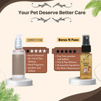 Bones N Paws Anti-Tick & Flea Dry Shampoo for Dogs, Cats , Pets 35ml | Waterless Vegan Spray | 9 Plant-Based Ingredients |  Puppy Safe Tick & Bug Repellent
