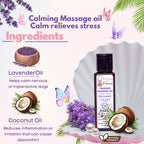 Bones N paws Calming Spa Massage Oil for Dogs & Cats 50ml | Pre-Bath Aromatherapy with Lavender & Cold-Pressed Coconut | Stress Relief, Itching, Shedding, Joint Comfort | Natural Pet Spa Oil