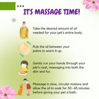 Bones N Paws Bug-Repelling Massage Oil for Dogs & Cats 50ml | Anti-Tick & Flea Pre-Bath Spa Oil | with Geranium, Cedarwood, Eucalyptus, Lemongrass & Cold-Pressed Coconut Oil  Puppy Safe |