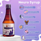 Bones & Paws B’N’P Neurobind Syrup for Dogs & Cats (200 ml) | Methylcobalamin, SAM-e, Niacinamide, Omega-3 & B Vitamins | Brain, Nerve & Cognitive Support