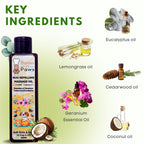 Bones N Paws Bug-Repelling Massage Oil for Dogs & Cats 200ml | Anti-Tick & Flea Pre-Bath Spa Oil | with Geranium, Cedarwood, Eucalyptus, Lemongrass & Cold-Pressed Coconut Oil  Puppy Safe