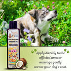 Bones N Paws Dry Shampoo Spray Anti-Tick & Flea for Dogs & Cats , pets 200ml | 9 Plant-Based Ingredients | Waterless Vegan Pet Cleanser Tick & Bug Repellent  Puppy Safe | Daily Use |