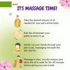 Bones N Paws Bug-Repelling Massage Oil for Dogs & Cats 200ml | Anti-Tick & Flea Pre-Bath Spa Oil | with Geranium, Cedarwood, Eucalyptus, Lemongrass & Cold-Pressed Coconut Oil  Puppy Safe