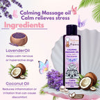 Bones N paws Calming Spa Massage Oil for Dogs & Cats 200 ml | Pre-Bath Aromatherapy with Lavender & Cold-Pressed Coconut | Stress Relief, Itching, Shedding, Joint Comfort Puppy Safe | Natural Pet Spa Oil |