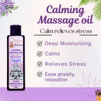 Bones N paws Calming Spa Massage Oil for Dogs & Cats 200 ml | Pre-Bath Aromatherapy with Lavender & Cold-Pressed Coconut | Stress Relief, Itching, Shedding, Joint Comfort Puppy Safe | Natural Pet Spa Oil |