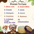 Bones N Paws Heal Balm ,Nose, Paws & Elbow Cream for Dogs & Cats 50g | Relieves Cuts, Cracks, Dry & Itchy Skin ,Inflamation, Redness | Shea Butter, Coconut, Neem & Essential Oils  Puppy Safe |