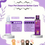 Bones N Paws 5-in-1 All Purpose Conditioning Dog Shampoo 100ml | Deodrise, Detangle,Cleanse, Moisturize, Shiny Coat | Anti-Fungal, Antibacteria, Antidandruff & pH Balance Lavender Chamomile | All Breed