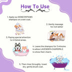 Bones N Paws 5-in-1 All Purpose Conditioning Dog Shampoo 50ml | Deodrise, Detangle,Cleanse, Moisturize, Shiny Coat Puppy Safe | Anti-Fungal, Antibacteria, Antidandruff & pH Balance Lavender Chamomile | All Breed